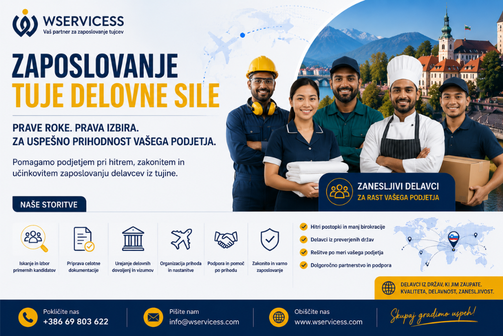 Zaposlovanje Tuje Delovne Sile v Sloveniji